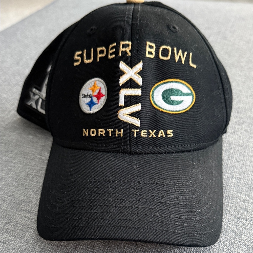 Super Bowl XLV Black Cap-NEW